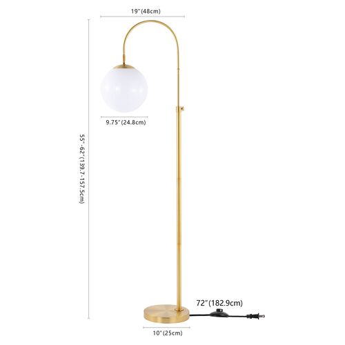 Hannah Floor Lamp, Brass Gold 4 Hannah Floor Lamp, Brass Gold