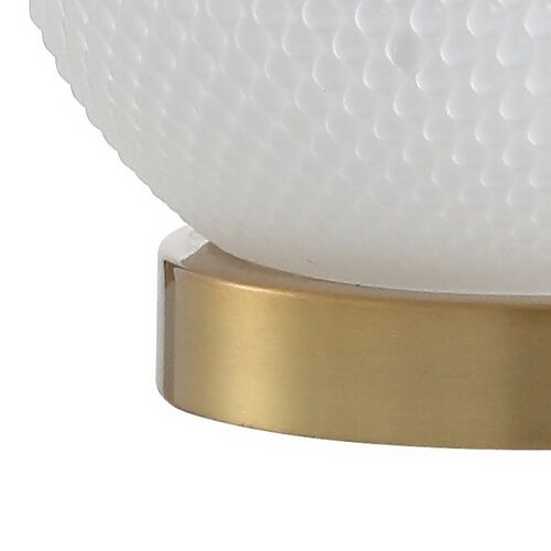 Ariel Glass Table Lamp, White/Gold 4 Ariel Glass Table Lamp, White/Gold
