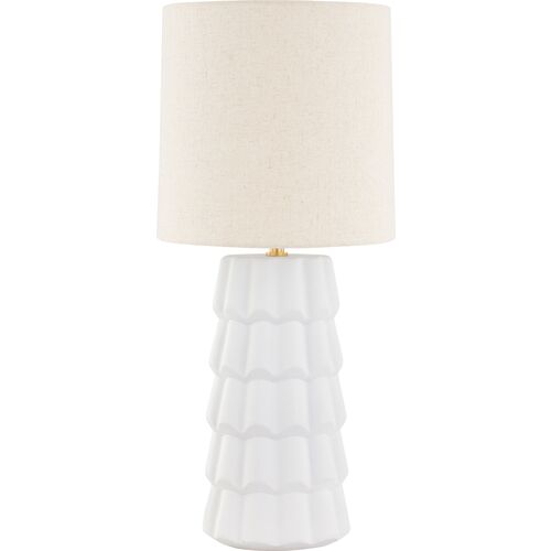 Maisie Table Lamp, White 1 Maisie Table Lamp, White