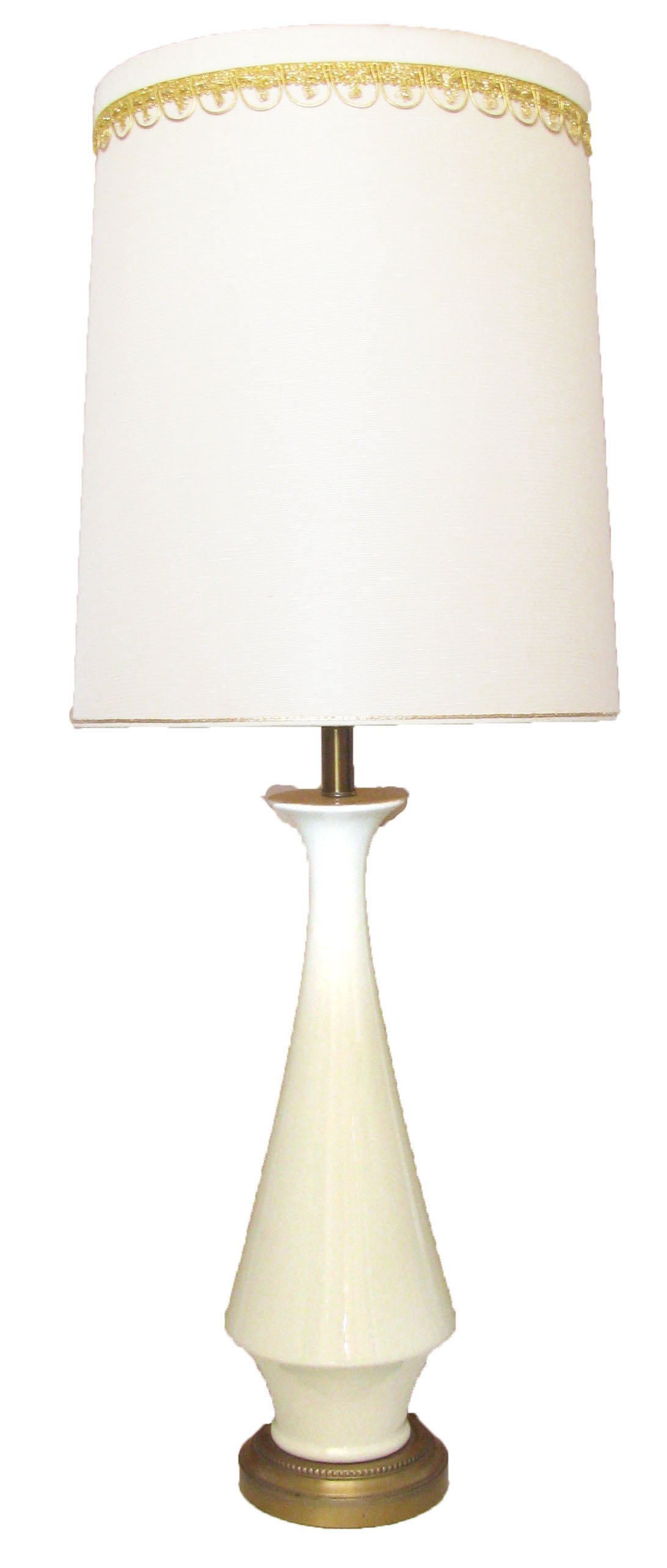Tall Danish Modern Lamp w/ Shade 2 Tall Danish Modern Lamp w/ Shade