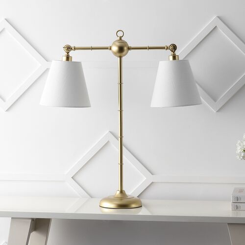 Violann Double-Sided Iron Table Lamp, Gold 2 Violann Double-Sided Iron Table Lamp, Gold