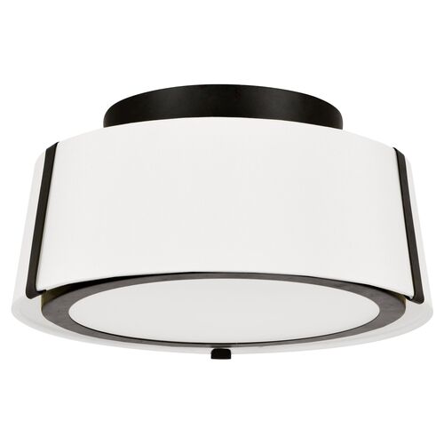 Fulton Flush Mount, Matte Black 1 Fulton Flush Mount, Matte Black