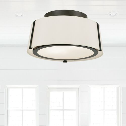 Fulton Flush Mount, Matte Black 2 Fulton Flush Mount, Matte Black