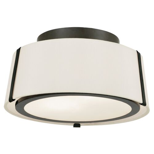 Fulton Flush Mount, Matte Black 3 Fulton Flush Mount, Matte Black