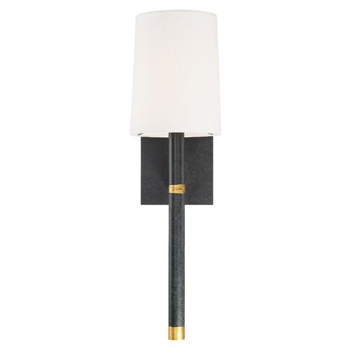 Weston Sconce, Light Black/Antiqued Gold 1 Weston Sconce, Light Black/Antiqued Gold