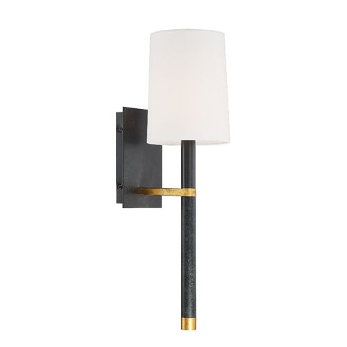 Weston Sconce, Light Black/Antiqued Gold 2 Weston Sconce, Light Black/Antiqued Gold
