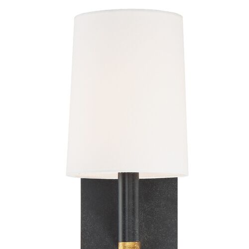Weston Sconce, Light Black/Antiqued Gold 5 Weston Sconce, Light Black/Antiqued Gold