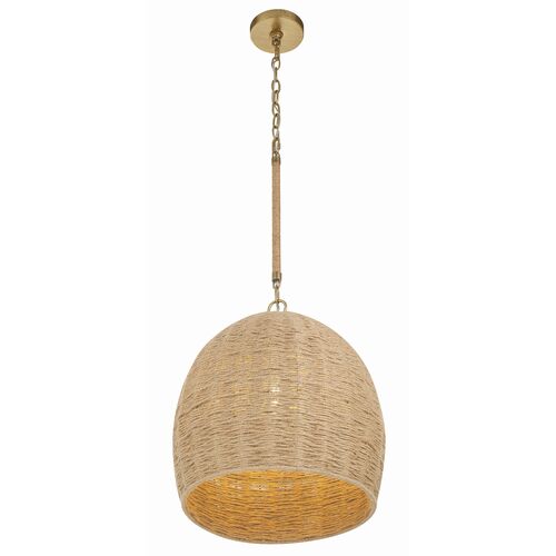 Jace 1 Light Pendant, Soft Gold 1 Jace 1 Light Pendant, Soft Gold