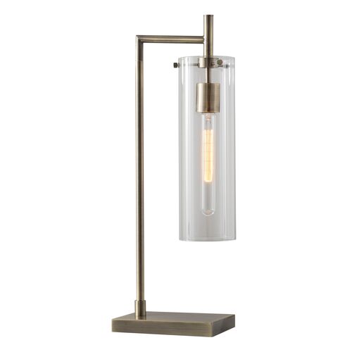 Zenon Table Lamp, Antiqued Brass