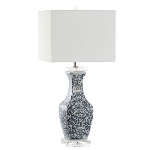 Amadea Ceramic Table Lamp, Blue/White 1 Amadea Ceramic Table Lamp, Blue/White