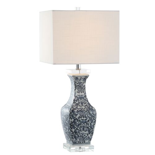 Amadea Ceramic Table Lamp, Blue/White 3 Amadea Ceramic Table Lamp, Blue/White
