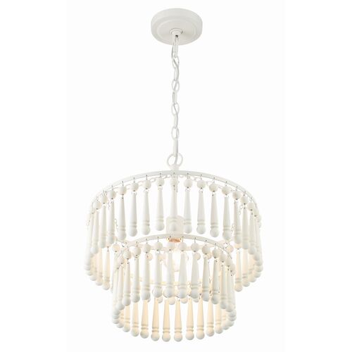 Tiana 1 Light Pendant, Matte White 2 Tiana 1 Light Pendant, Matte White