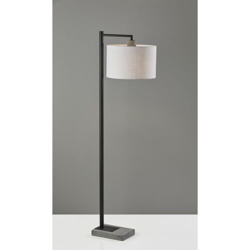 Meena Floor Lamp, Black/Grey 2 Meena Floor Lamp, Black/Grey
