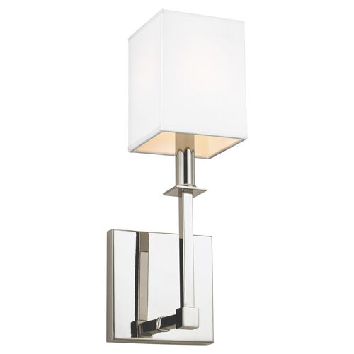 Quinn Sconce, Polished Nickel 1 Quinn Sconce, Polished Nickel