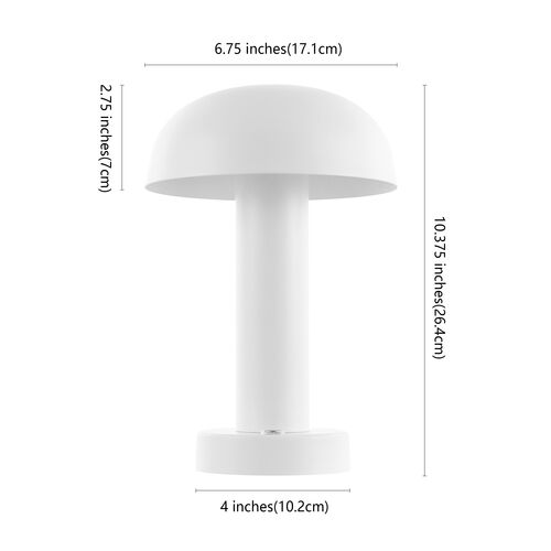Alasdair Portable Rechargeable Led Table Lamp, White 5 Alasdair Portable Rechargeable Led Table Lamp, White