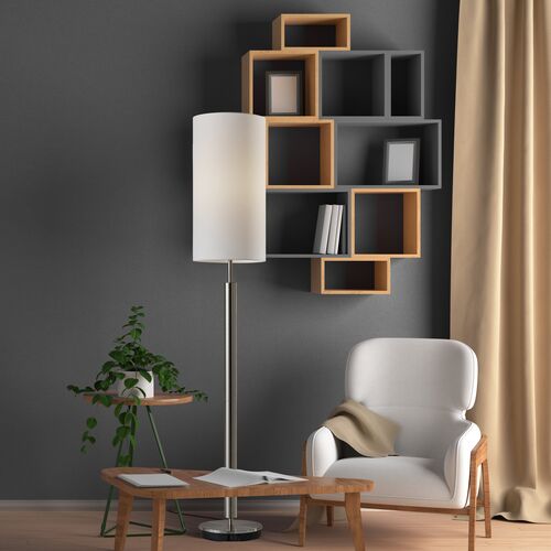 Regent Floor Lamp, Silver 6 Regent Floor Lamp, Silver