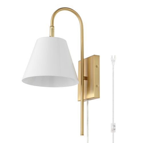 Brella 10.5" Plug-In Wall Sconce 1 Brella 10.5" Plug-In Wall Sconce