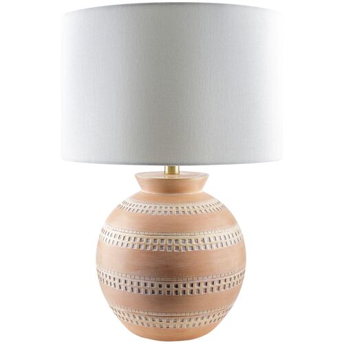 Apollo Painted Resin Table Lamp, Brick 1 Apollo Painted Resin Table Lamp, Brick