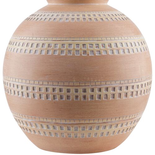 Apollo Painted Resin Table Lamp, Brick 3 Apollo Painted Resin Table Lamp, Brick