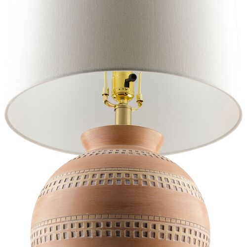 Apollo Painted Resin Table Lamp, Brick 4 Apollo Painted Resin Table Lamp, Brick