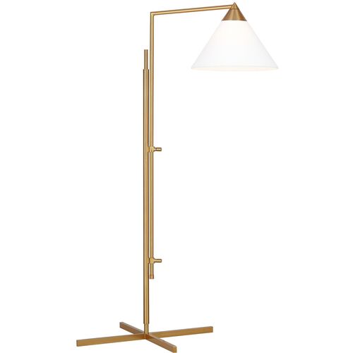 Franklin Task Floor Lamp, Burnished Brass 2 Franklin Task Floor Lamp, Burnished Brass