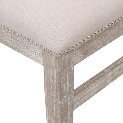 S/2 Dorinda Dining Chairs, Stone Linen/Natural Grey 7 S/2 Dorinda Dining Chairs, Stone Linen/Natural Grey