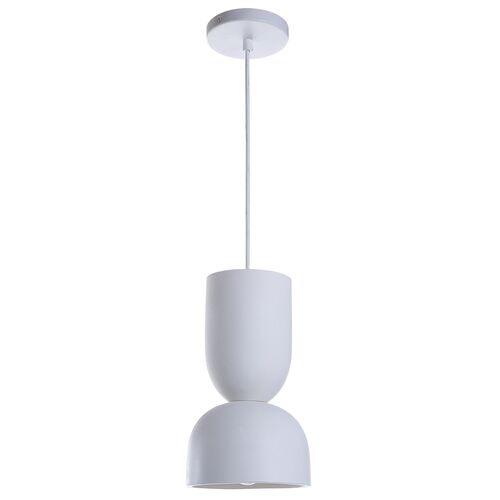 Ashen Cement Pendant, White