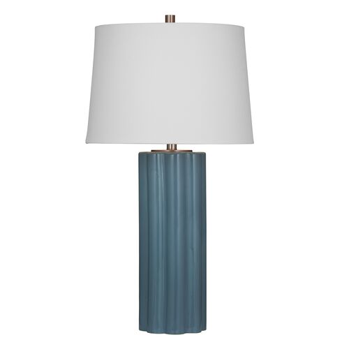 Tanith Ceramic Table Lamp, Blue 1 Tanith Ceramic Table Lamp, Blue