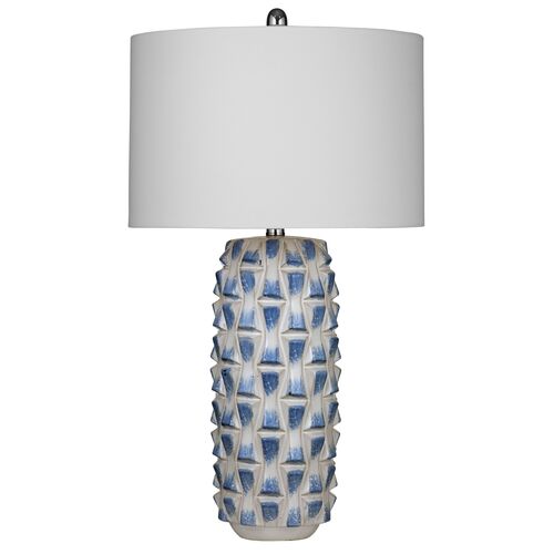 Aurelian Ceramic Table Lamp, Blue/White 1 Aurelian Ceramic Table Lamp, Blue/White