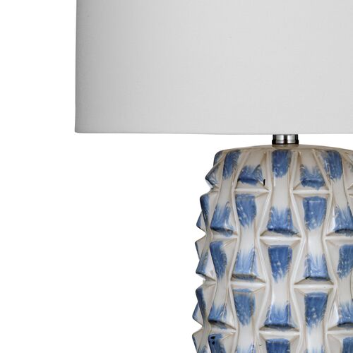 Aurelian Ceramic Table Lamp, Blue/White 2 Aurelian Ceramic Table Lamp, Blue/White