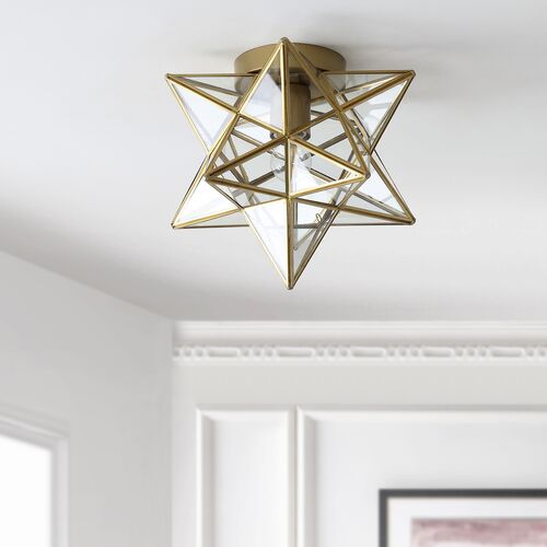 Celestria 1-Light Iron Flush Mount 2 Celestria 1-Light Iron Flush Mount