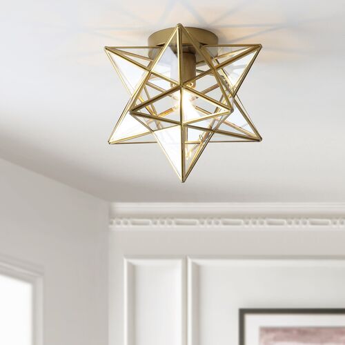Celestria 1-Light Iron Flush Mount 5 Celestria 1-Light Iron Flush Mount