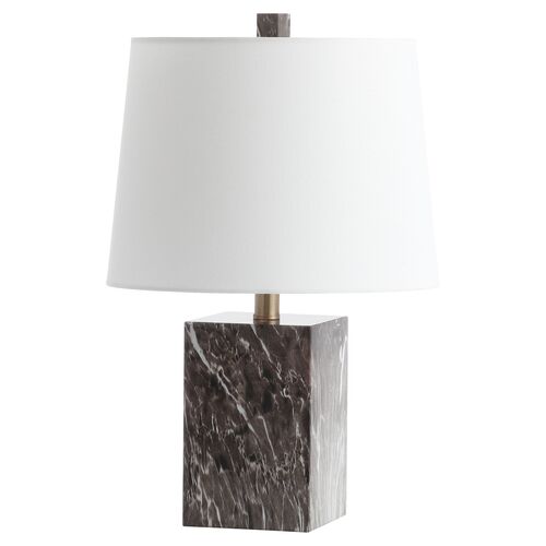 Britt Marble Table Lamp, Brown 1 Britt Marble Table Lamp, Brown