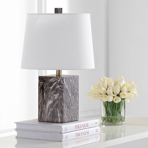 Britt Marble Table Lamp, Brown 5 Britt Marble Table Lamp, Brown