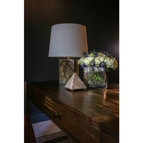 Britt Marble Table Lamp, Brown 6 Britt Marble Table Lamp, Brown