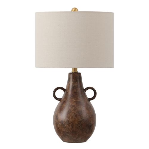 Sfen 24.5" Table Lamp, Antique Brown 1 Sfen 24.5" Table Lamp, Antique Brown