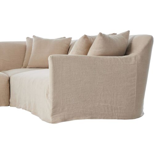 Lowell 3Pc Sectional, Broadway Dune 11 Lowell 3Pc Sectional, Broadway Dune