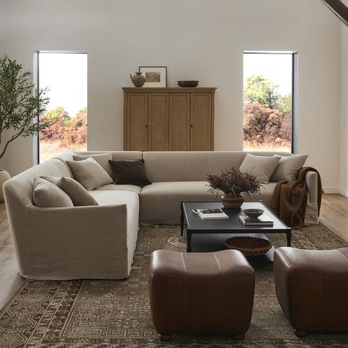 Lowell 3Pc Sectional, Broadway Dune 2 Lowell 3Pc Sectional, Broadway Dune