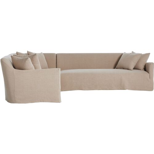 Lowell 3Pc Sectional, Broadway Dune 5 Lowell 3Pc Sectional, Broadway Dune