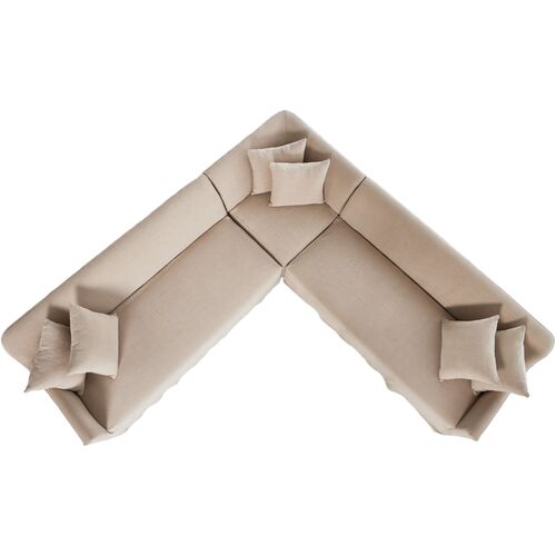 Lowell 3Pc Sectional, Broadway Dune 8 Lowell 3Pc Sectional, Broadway Dune