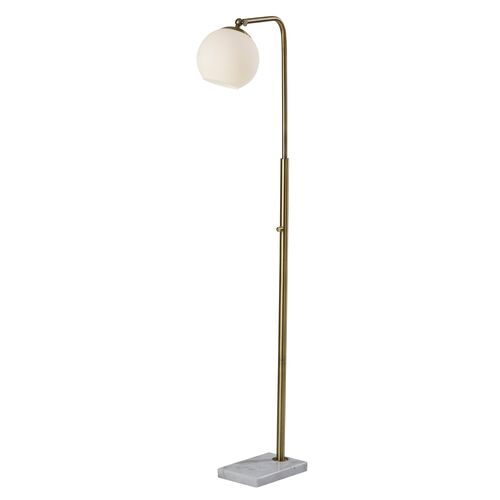 Collin Floor Lamp, Antique Brass 1 Collin Floor Lamp, Antique Brass