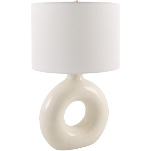 Tressa Ceramic Circle Base Table Lamp 1 Tressa Ceramic Circle Base Table Lamp