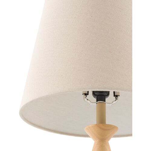 Edisto Painted Wood Table Lamp, Natural 6 Edisto Painted Wood Table Lamp, Natural