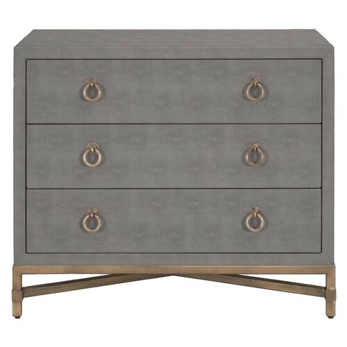 Strand Nightstand, Gray 1 Strand Nightstand, Gray