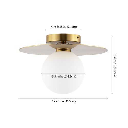 Rumour Globe Flush Mount, Gold 5 Rumour Globe Flush Mount, Gold