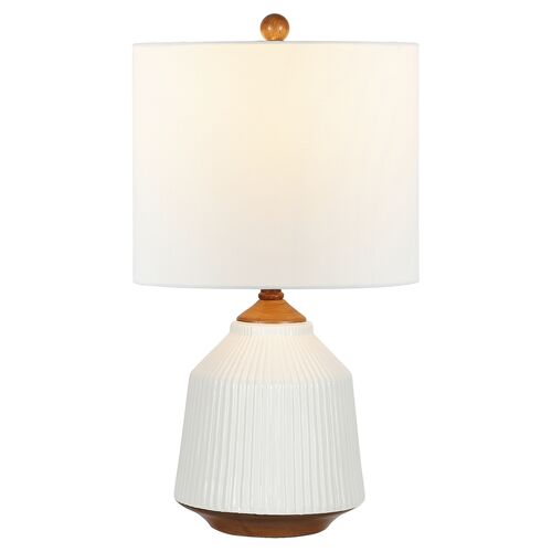 Reece Table Lamp, Brown/White 3 Reece Table Lamp, Brown/White
