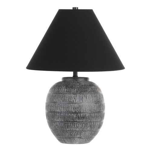 Moni 22" Table Lamp, Grey/Black 1 Moni 22" Table Lamp, Grey/Black