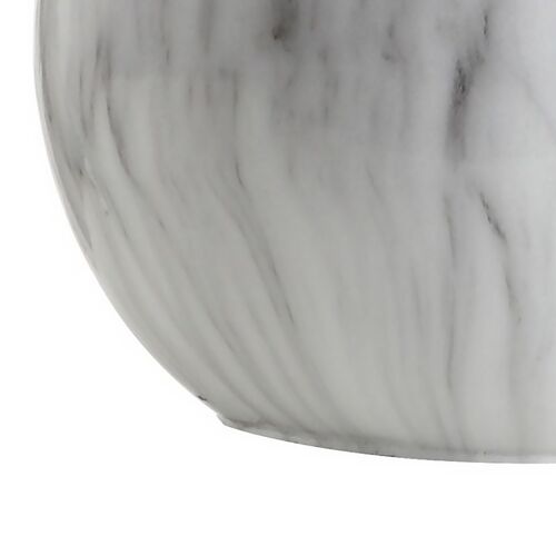Ridley Faux Marble Table Lamp, White 5 Ridley Faux Marble Table Lamp, White