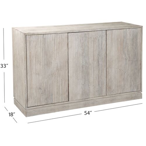 Jonathan 3-Door Server, White Wash 7 Jonathan 3-Door Server, White Wash