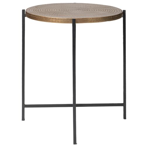 Nyx End Table, Antique Brass 1 Nyx End Table, Antique Brass